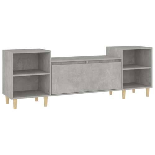 TV ormarić boja betona 160x35x55 cm od konstruiranog drva - Beton siva 1 Cijena