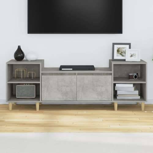 TV ormarić boja betona 160x35x55 cm od konstruiranog drva - Beton siva 1 Cijena