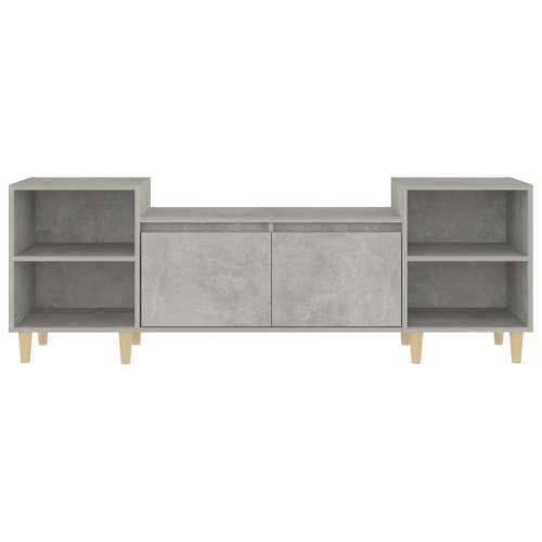 TV ormarić boja betona 160x35x55 cm od konstruiranog drva - Beton siva 1 Cijena
