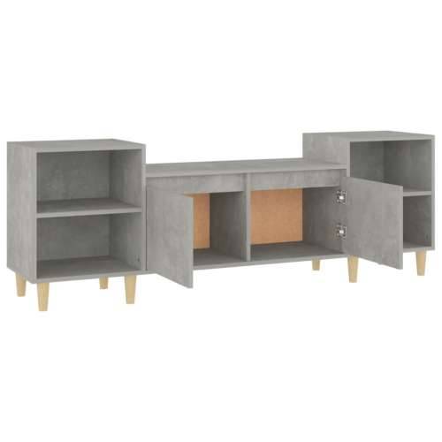 TV ormarić boja betona 160x35x55 cm od konstruiranog drva - Beton siva 1 Cijena
