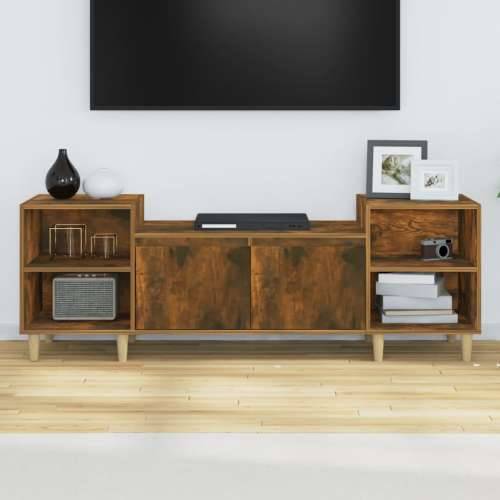TV ormarić boja dimljenog hrasta 160x35x55 cm konstruirano drvo - Dimljeni hrast 1 Cijena