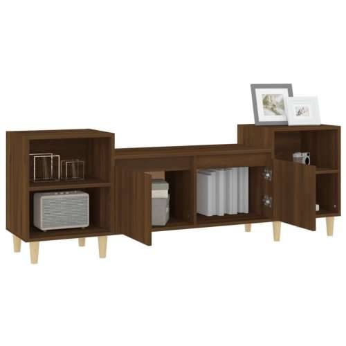 TV ormarić boja smeđeg hrasta 160x35x55 cm konstruirano drvo - Smeđi hrast 1 Cijena