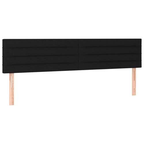 Krevet s oprugama i madracem crni 180x200 cm od tkanine Crna 180 x 200 cm vodoravne pruge Cijena