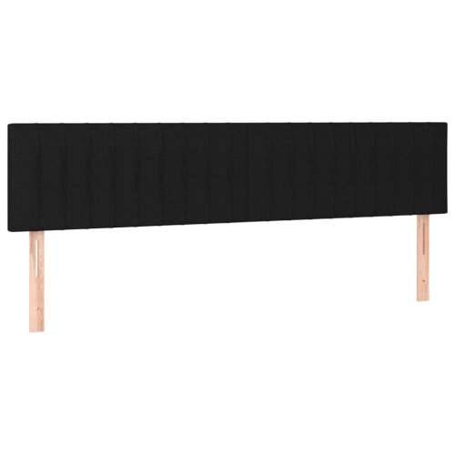 Krevet s oprugama i madracem crni 180x200 cm od tkanine Crna 180 x 200 cm Okomite pruge Cijena