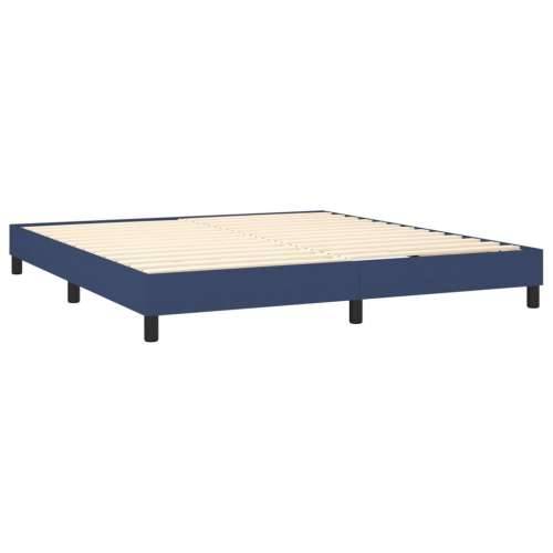 Krevet box spring s madracem LED plavi 180x200 cm od tkanine - Plava 180 x 200 cm Gladak dizajn Cijena