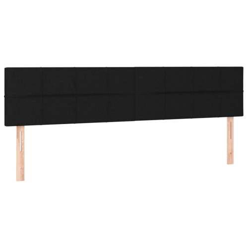 Krevet s oprugama i madracem crni 180x200 cm od tkanine Crna 180 x 200 cm Blok s kvadratima Cijena