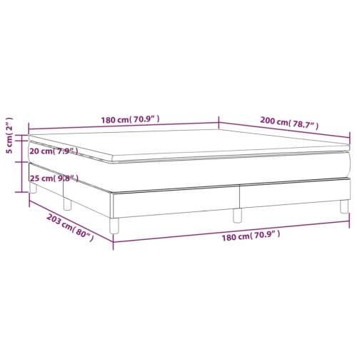 Krevet s oprugama i madracem crni 180x200 cm od tkanine Cijena