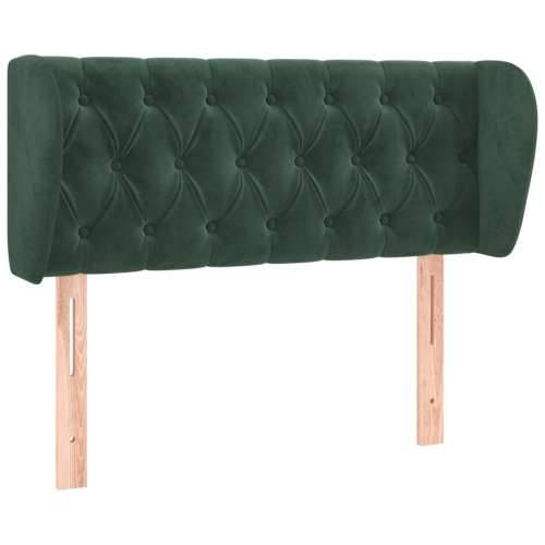 Uzglavlje s ušima tamnozeleno 103x23x78/88 cm baršunasto - Tamnozelena 103 x 23 x 78/88 cm 1 Cijena