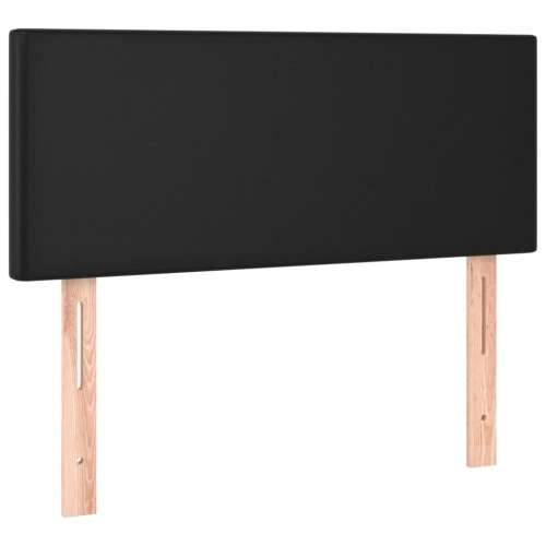 Krevet s oprugama i madracem crni 90x190 cm od umjetne kože - Crna 90 x 190 cm Gladak dizajn Cijena