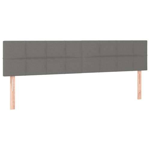 Okvir kreveta s oprugama i madrac svjetlosivi 160x200cm tkanina - Tamno siva 160 x 200 cm Blok s kvadratima Cijena