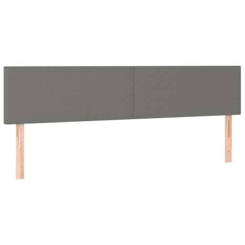Krevet box spring s madracem LED tamnosivi 160x200 cm tkanina - Tamno siva 160 x 200 cm Gladak dizajn Cijena
