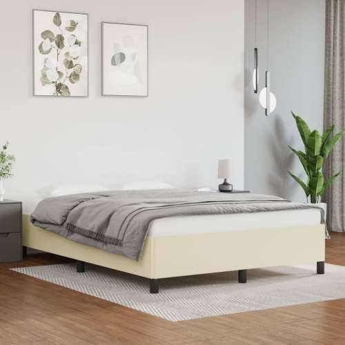 Okvir za krevet krem 140x200 cm od umjetne kože