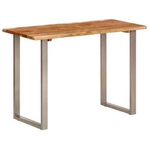Blagovaonski stol 110 x 50 x 76 cm od masivnog bagremovog drva - Srebrno 110 x 50 x 76 cm table 1 Cijena