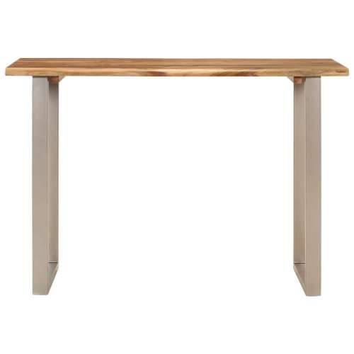 Blagovaonski stol 110 x 50 x 76 cm od masivnog bagremovog drva - Srebrno 110 x 50 x 76 cm table 1 Cijena