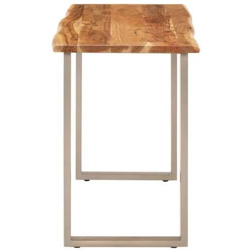 Blagovaonski stol 110 x 50 x 76 cm od masivnog bagremovog drva - Srebrno 110 x 50 x 76 cm table 1 Cijena