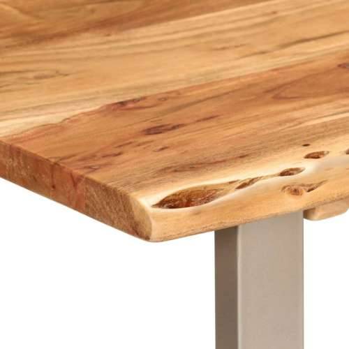 Blagovaonski stol 110 x 50 x 76 cm od masivnog bagremovog drva - Srebrno 110 x 50 x 76 cm table 1 Cijena
