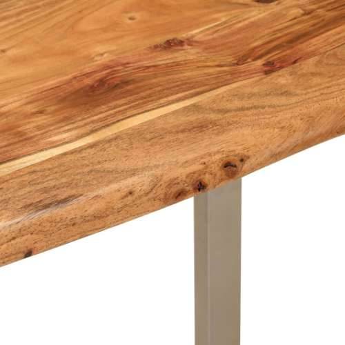 Blagovaonski stol 110 x 50 x 76 cm od masivnog bagremovog drva - Srebrno 110 x 50 x 76 cm table 1 Cijena