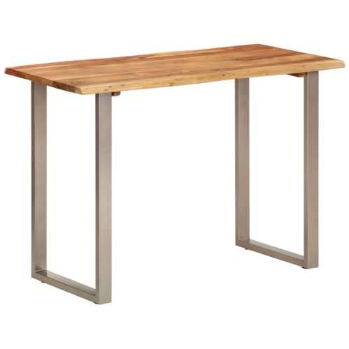 Blagovaonski stol 110 x 50 x 76 cm od masivnog bagremovog drva - Srebrno 110 x 50 x 76 cm table 1 Cijena