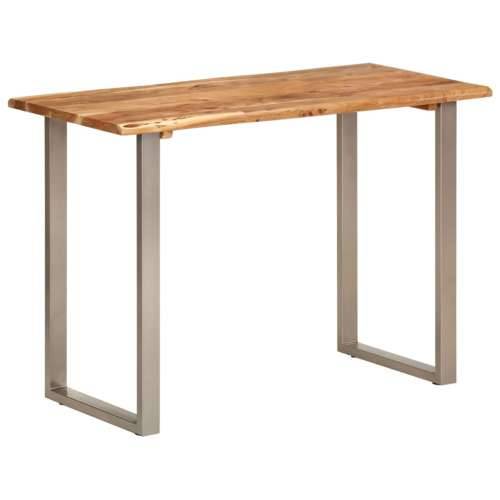 Blagovaonski stol 110 x 50 x 76 cm od masivnog bagremovog drva - Srebrno 110 x 50 x 76 cm table 1 Cijena