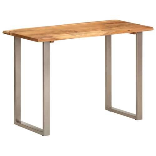 Blagovaonski stol 110 x 50 x 76 cm od masivnog bagremovog drva - Srebrno 110 x 50 x 76 cm table 1 Cijena