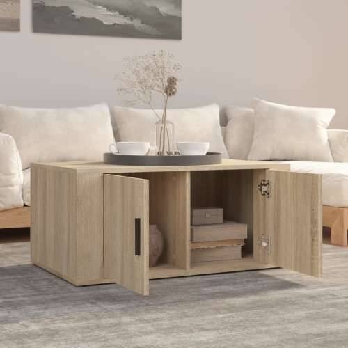 Stolić za kavu boja hrasta 80x50x36 cm konstruirano drvo - sonoma hrast 1 Cijena