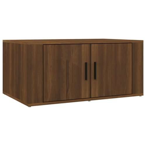 Stolić za kavu Smeđa hrasta 80x50x36 cm konstruirano drvo - Smeđi hrast 1 Cijena