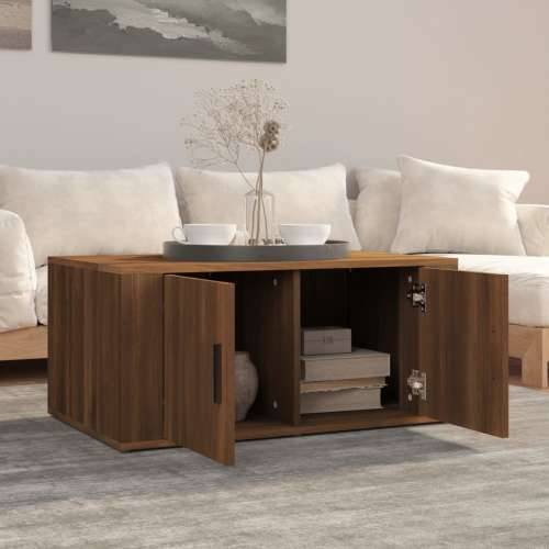 Stolić za kavu Smeđa hrasta 80x50x36 cm konstruirano drvo - Smeđi hrast 1 Cijena