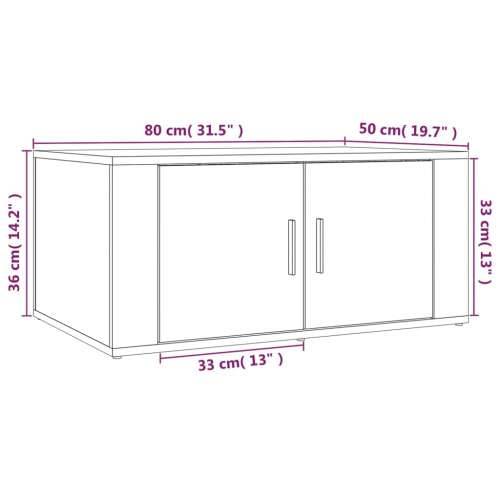 Stolić za kavu Smeđa hrasta 80x50x36 cm konstruirano drvo - Smeđi hrast 1 Cijena