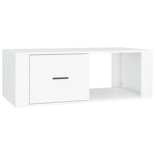 Stolić za kavu bijeli 100 x 50,5 x 35 cm od konstruiranog drva - Bijela 1 Cijena