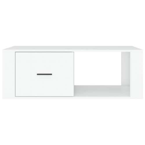 Stolić za kavu bijeli 100 x 50,5 x 35 cm od konstruiranog drva - Bijela 1 Cijena
