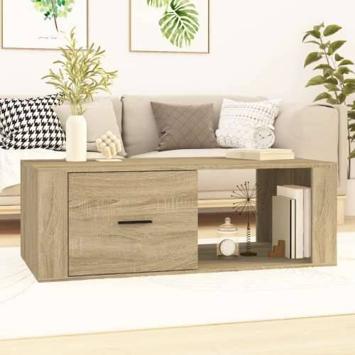 Stolić za kavu boja hrasta 100 x 50,5 x 35 cm konstruirano drvo - sonoma hrast 1 Cijena