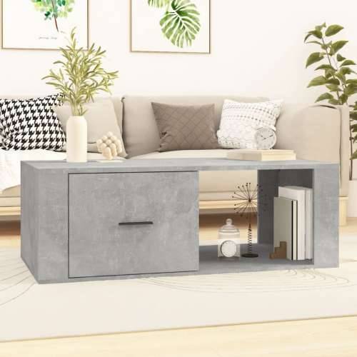 Stolić za kavu boja betona 100x50,5x35 cm konstruirano drvo - Beton siva 1 Cijena