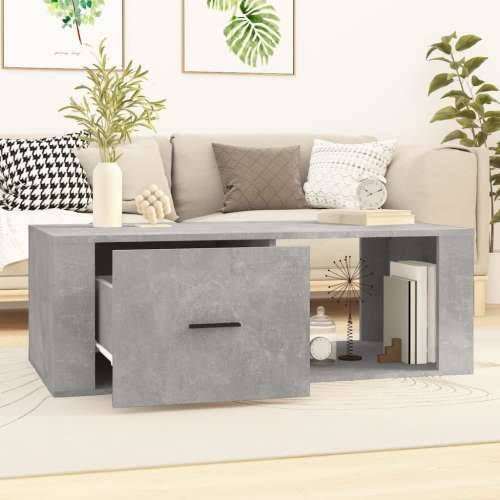 Stolić za kavu boja betona 100x50,5x35 cm konstruirano drvo - Beton siva 1 Cijena