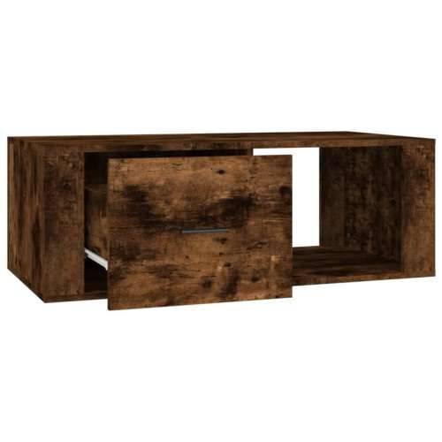 Stolić za kavu boja hrasta 100x50,5x35 cm konstruirano drvo - Dimljeni hrast 1 Cijena
