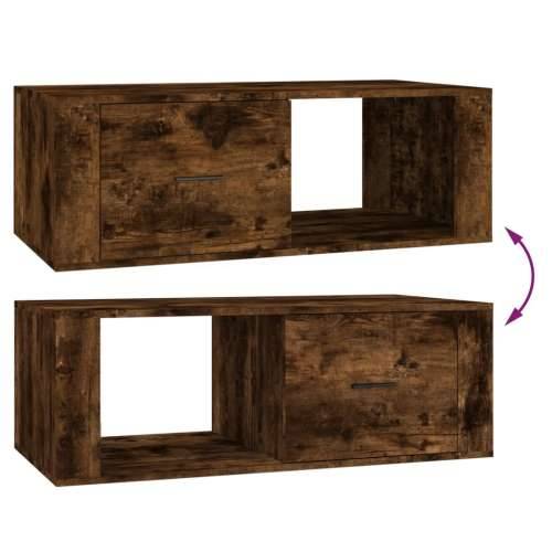 Stolić za kavu boja hrasta 100x50,5x35 cm konstruirano drvo - Dimljeni hrast 1 Cijena