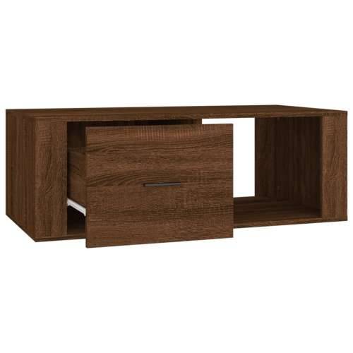 Stolić za kavu boja hrasta 100x50,5x35 cm konstruirano drvo - Smeđi hrast 1 Cijena
