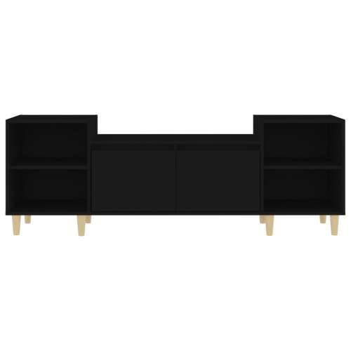 TV ormarić crni 160 x 35 x 55 cm od konstruiranog drva - Crna 1 Cijena