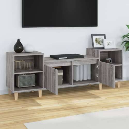TV ormarić boja hrasta sonome 160x35x55 cm konstruirano drvo - Sivi hrast sonoma 1 Cijena