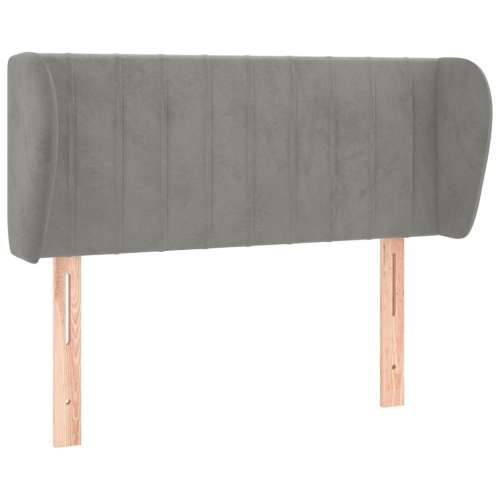 Uzglavlje s ušima svjetlosivo 83x23x78/88 cm baršunasto - Svjetlosiva 83 x 23 x 78/88 cm 1 Cijena