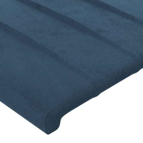Uzglavlje s ušima tamnoplavo 147x23x118/128 cm baršunasto - Tamno plava 147 x 23 x 118/128 cm 1 Cijena