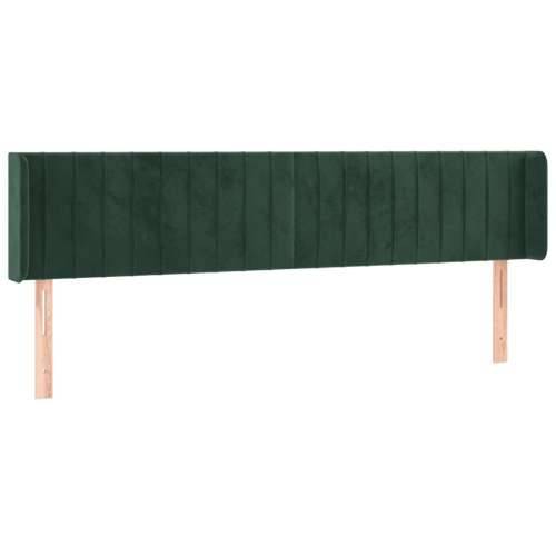 LED uzglavlje tamnozeleno 203x16x78/88 cm baršunasto - Tamnozelena 203 x 16 x 78/88 cm 1 Cijena