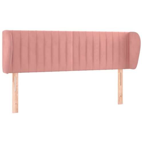 Uzglavlje s ušima ružičasto 147x23x78/88 cm baršunasto - Ružičasta 147 x 23 x 78/88 cm 1 Cijena