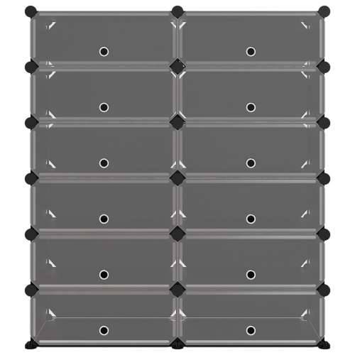 Stalak za cipele crni 94,5 x 36,5 x 106 cm PP - Crna 94.5 x 36.5 x 106 cm 1 Cijena