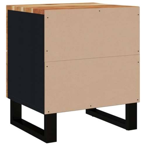 Noćni ormarići 2 kom 40 x 33 x 46 cm masivno bagremovo drvo - 2 Masivno bagremovo drvo Cijena