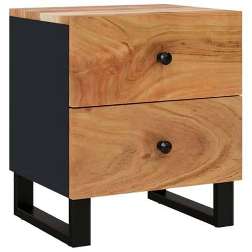 Noćni ormarići 2 kom 40 x 33 x 46 cm masivno bagremovo drvo - 2 Masivno bagremovo drvo Cijena