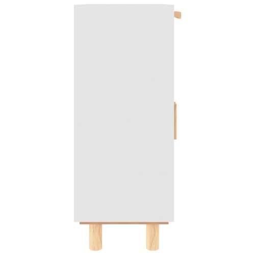 Komoda bijela 60 x 30 x 75 cm masivna borovina i prirodni ratan - Bijela 1 Cijena