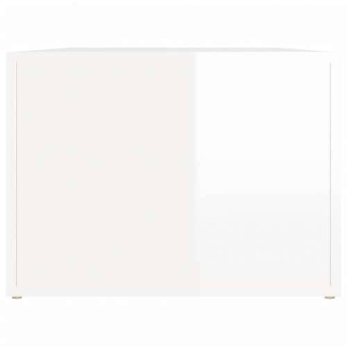 Stolić za kavu sjajni bijeli 80 x 50 x 36 cm konstruirano drvo - Visoko sjajno bijela 1 Cijena