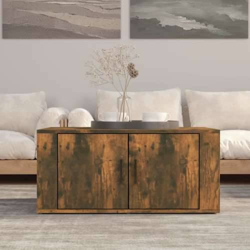 Stolić za kavu boja hrasta 80x50x36 cm konstruirano drvo - Dimljeni hrast 1 Cijena