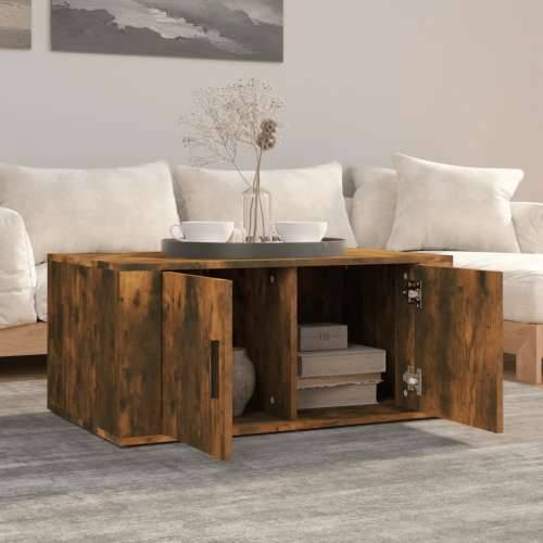 Stolić za kavu boja hrasta 80x50x36 cm konstruirano drvo - Dimljeni hrast 1 Cijena