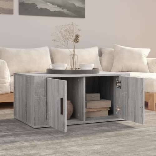 Stolić za kavu boja sivog hrasta 80x50x36 cm konstruirano drvo - Sivi hrast sonoma 1 Cijena
